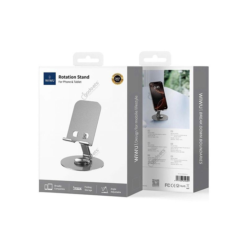 WiWU ZM-014 360 Rotating Desktop Phone Holder - official view 3