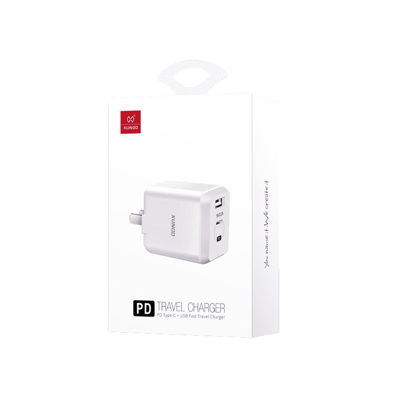 Xundd PD Type-C + USB Fast Travel Charger - official view 2