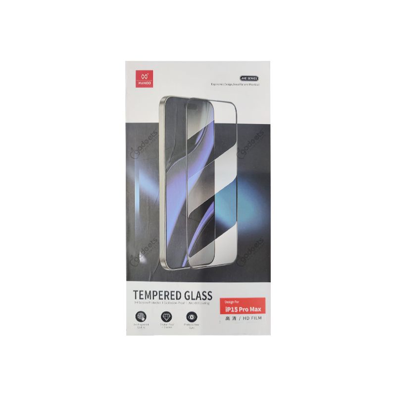 Xundd Tempered Glass for iPhone 15 Pro Max - official view 2
