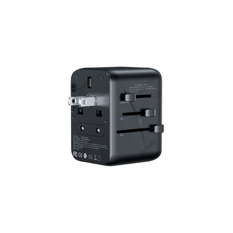 XUNDD XDCH-069 3 USB Ports Universal Travel Adapter - 20W - official view 2