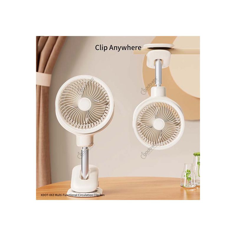 XUNDD XDOT-063 Multi-Functional Clip Fan - 6000mAh - official view 2