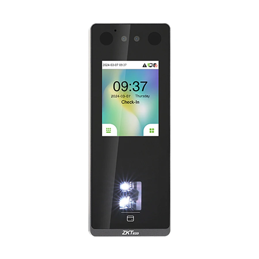 ZKTeco SenseFace 3A AI Based Facial Recognition & Multi-Biometric Access Control Terminal with Video Intercom Capability with Adapter (Without WiFi)