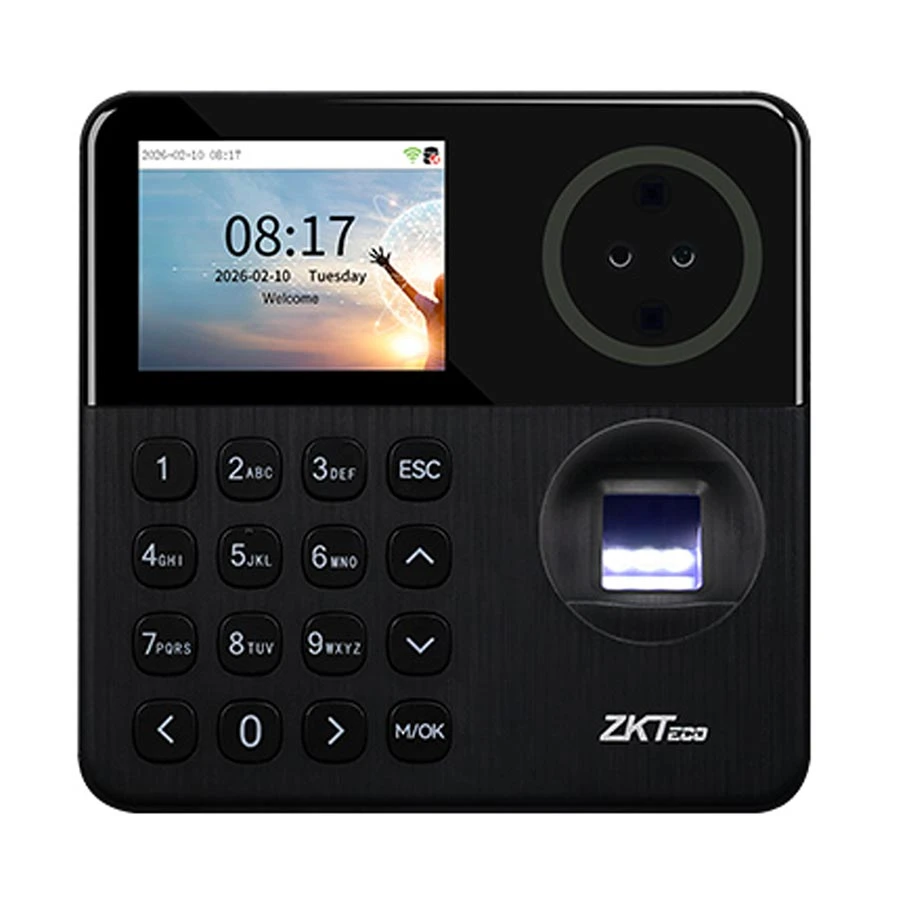 ZKTeco SenseFace T1 Wi-Fi only Facial Recognition and Fingerprint Time Attendance Terminal