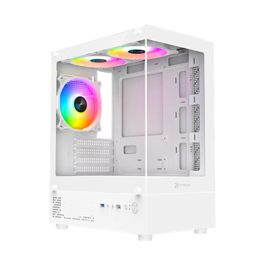 Xtreme M95W Mini Tower M-ATX Gaming Desktop Casing With 3 ARGB Fan