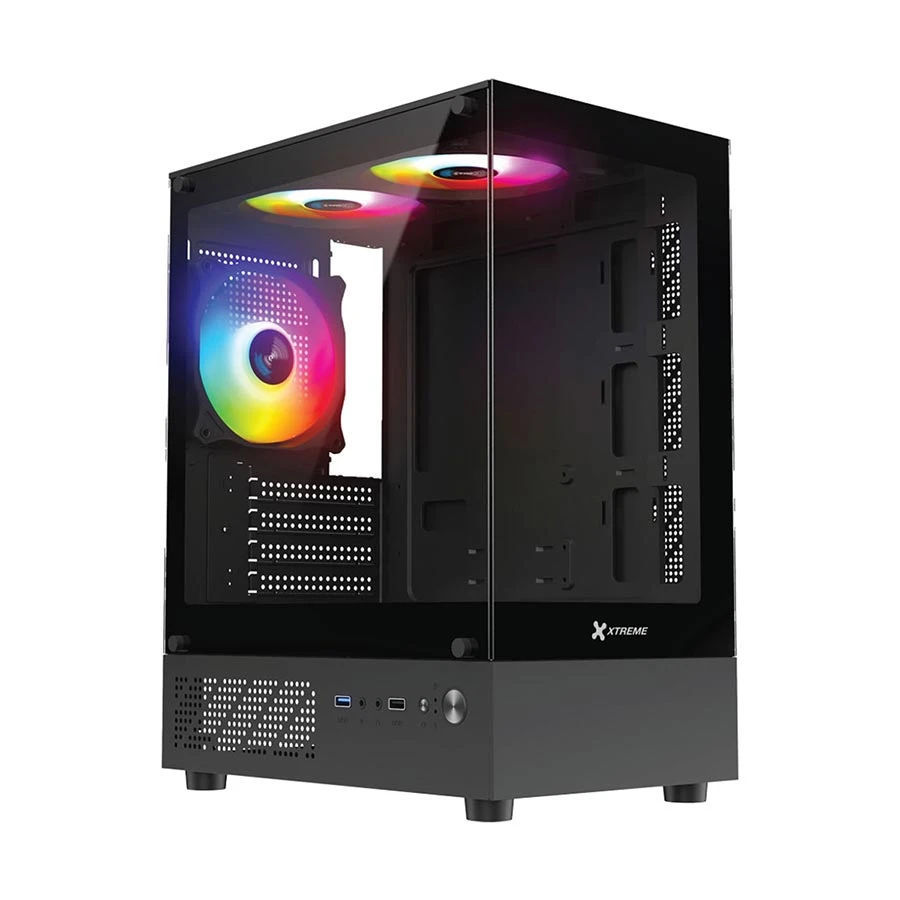 Xtreme M95B Mini Tower M-ATX Gaming Desktop Casing With 3 ARGB Fan