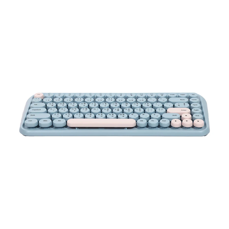 Xtreme K898W Wireless Sky -Light Pink Keyboard with Bangla