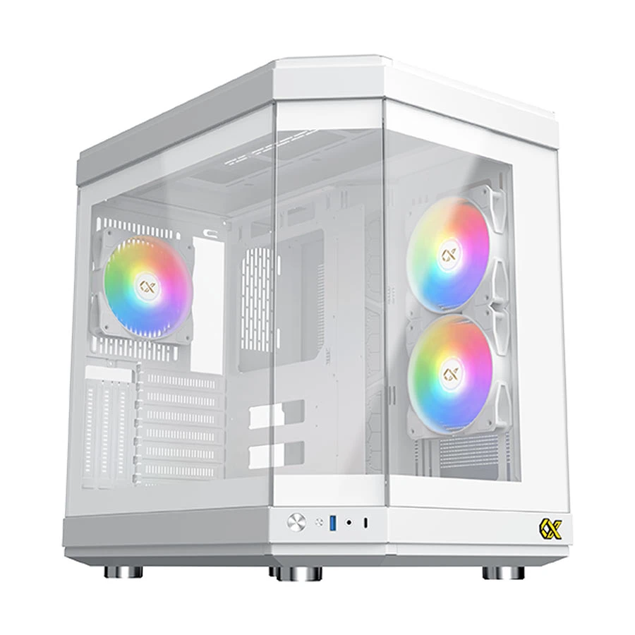 Xigmatek CUBI Arctic WH Mid Tower ATX Gaming Desktop Casing #EN41983