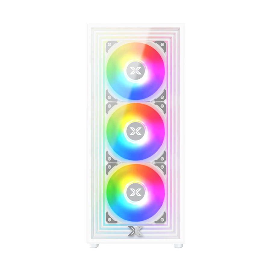 Xigmatek Phantom Arctic Mid Tower (Tempered Glass) ATX Gaming Casing # EN49806