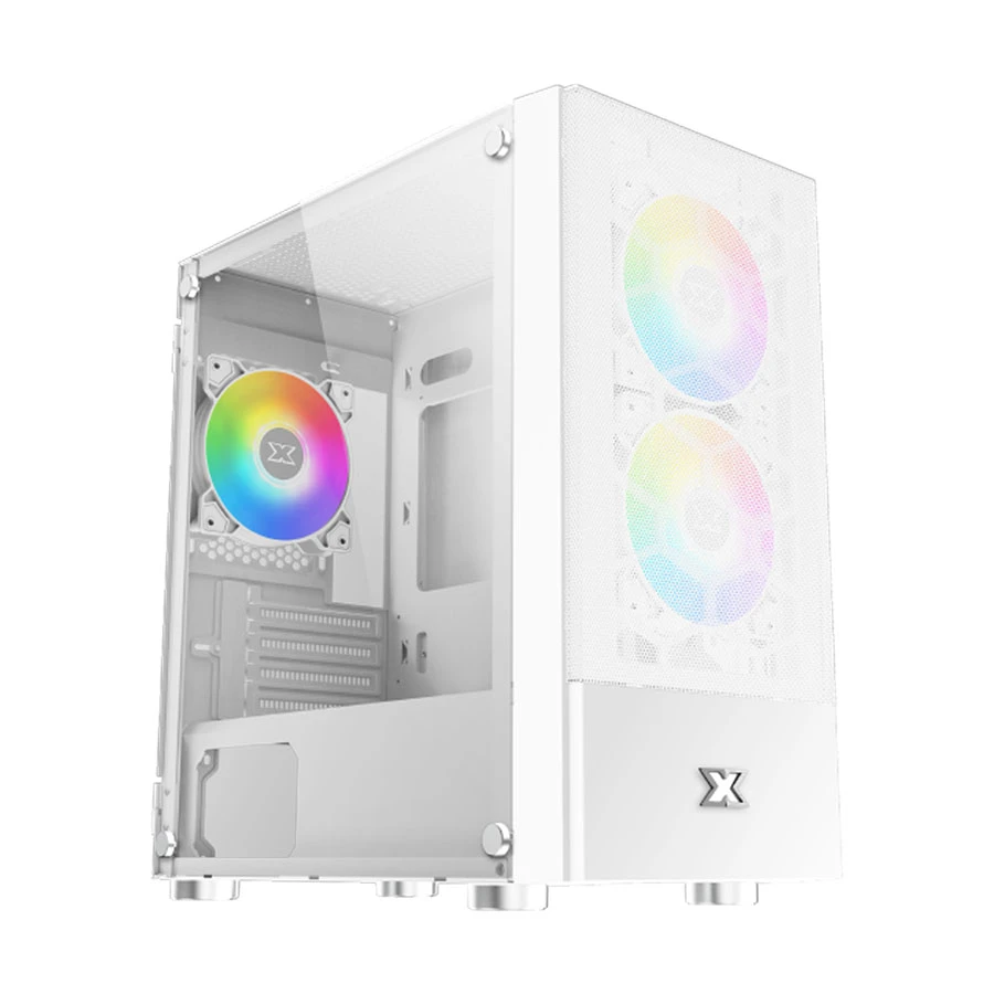 Xigmatek Oreo Arctic Mesh Mini Tower (Tempered Glass) Micro-ATX Gaming Casing # EN47772