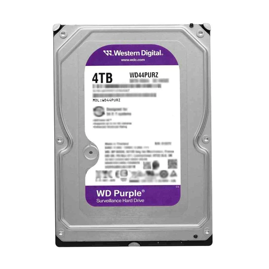 Western Digital 4TB 3.5 Inch SATA 5400RPM Surveillance HDD #WD44PURZ