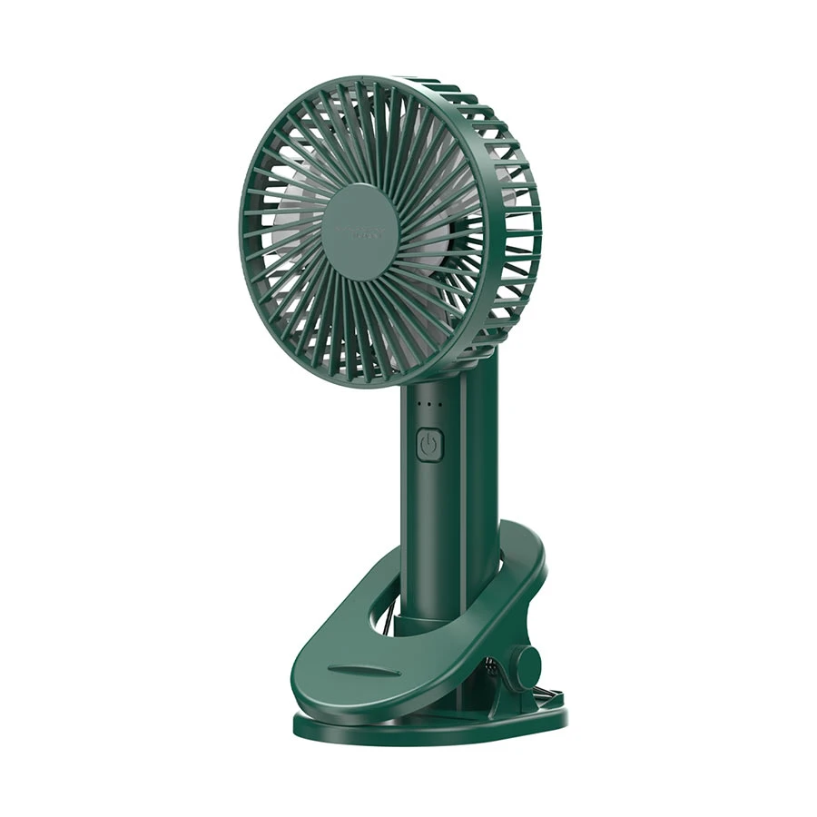Vyvylabs D02 Dark Rechargeable Handheld Foldable Clip Fan #VKD02-DGN (5W, 2000mAh)