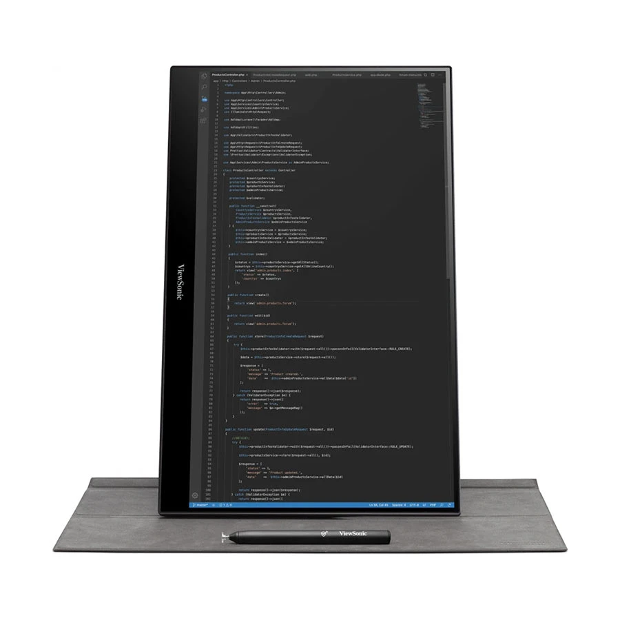 ViewSonic TD1655 16 Inch (15.6 Inch Viewable) Full HD Mini HDMI Dual USB Type-C Touch Monitor # TD1655