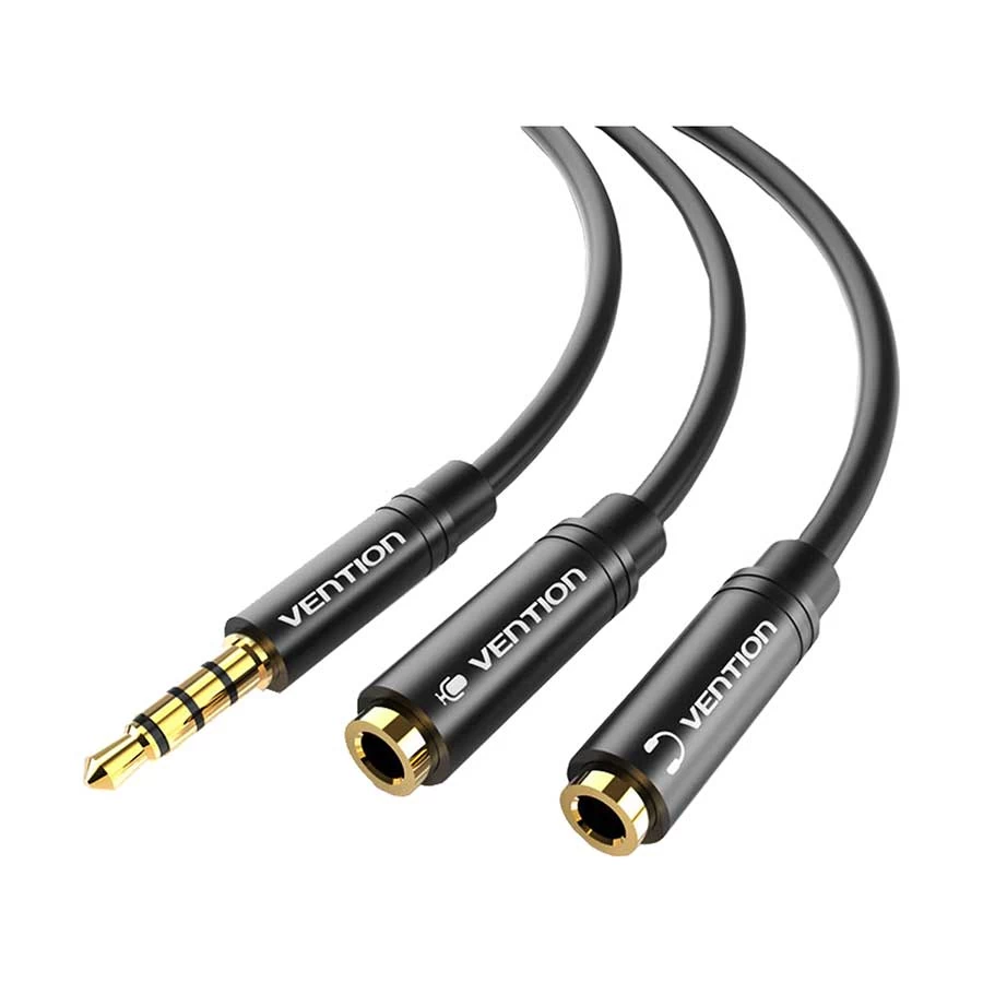 Vention BBVBY 3.5mm Male to Dual Female, 0.3 Meter, Audio Splitter # BBVBY