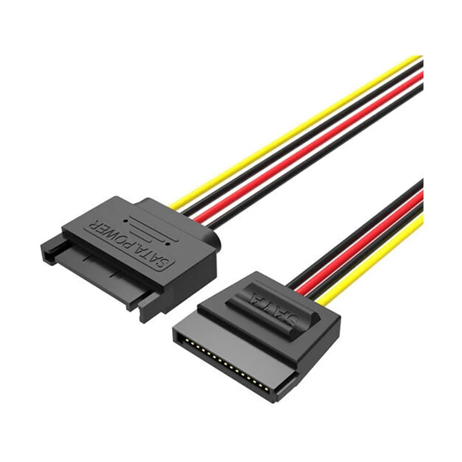 Vention KDABY Sata 15-pin Male to Female 0.3 Meter Power Extension Cable #KDABY