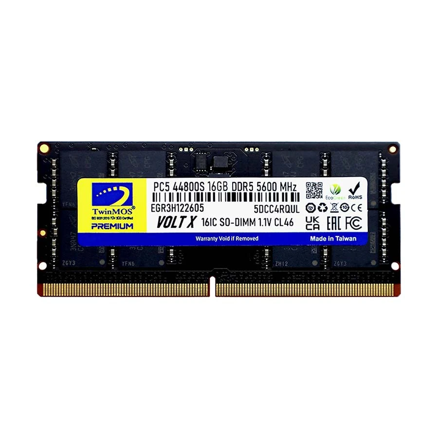 TwinMOS 16GB DDR5L 5600MHz SO-DIMM Laptop RAM #TMD516GB5600S46