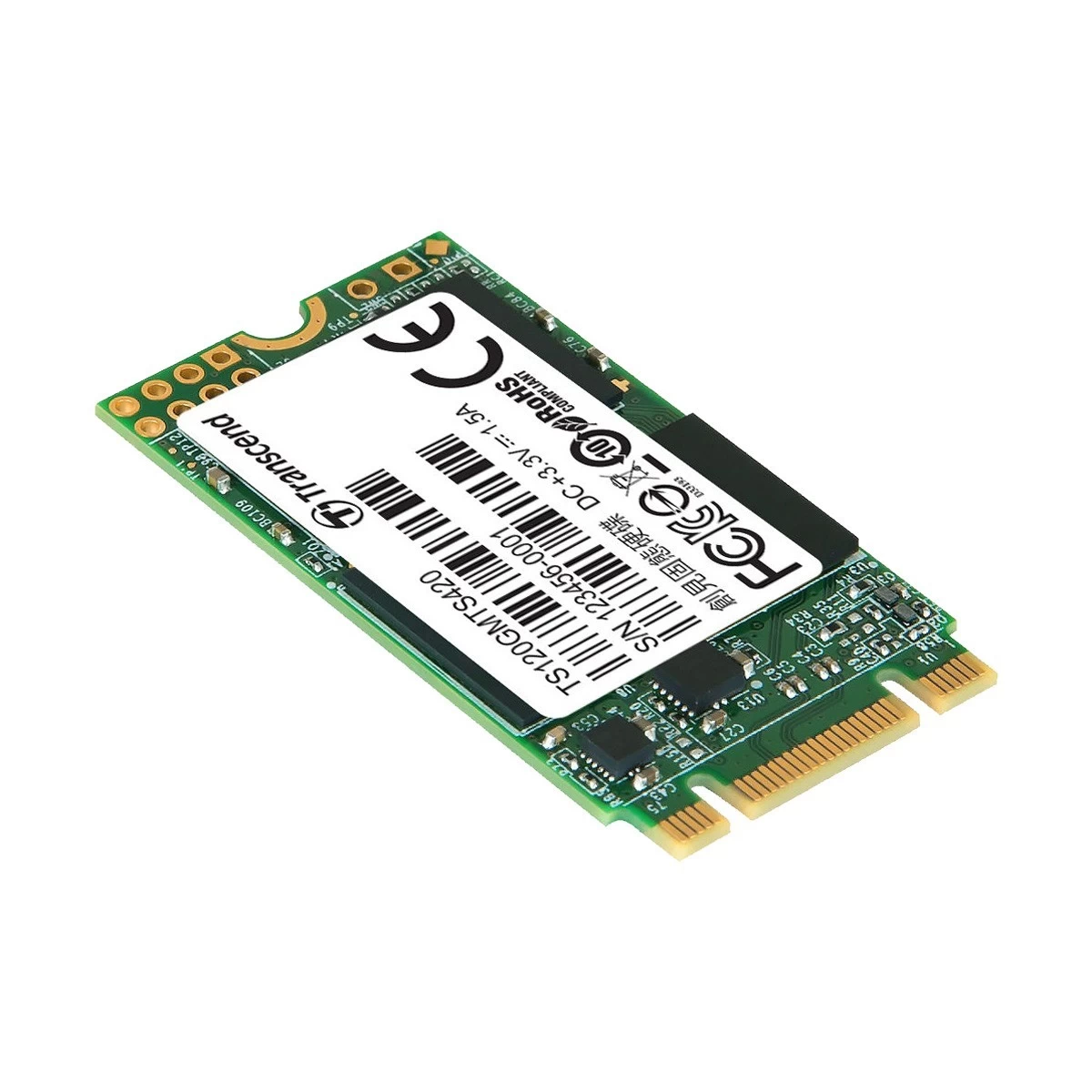Transcend 420S 120GB M.2 2242 SATA SSD Drive #TS120GMTS420S
