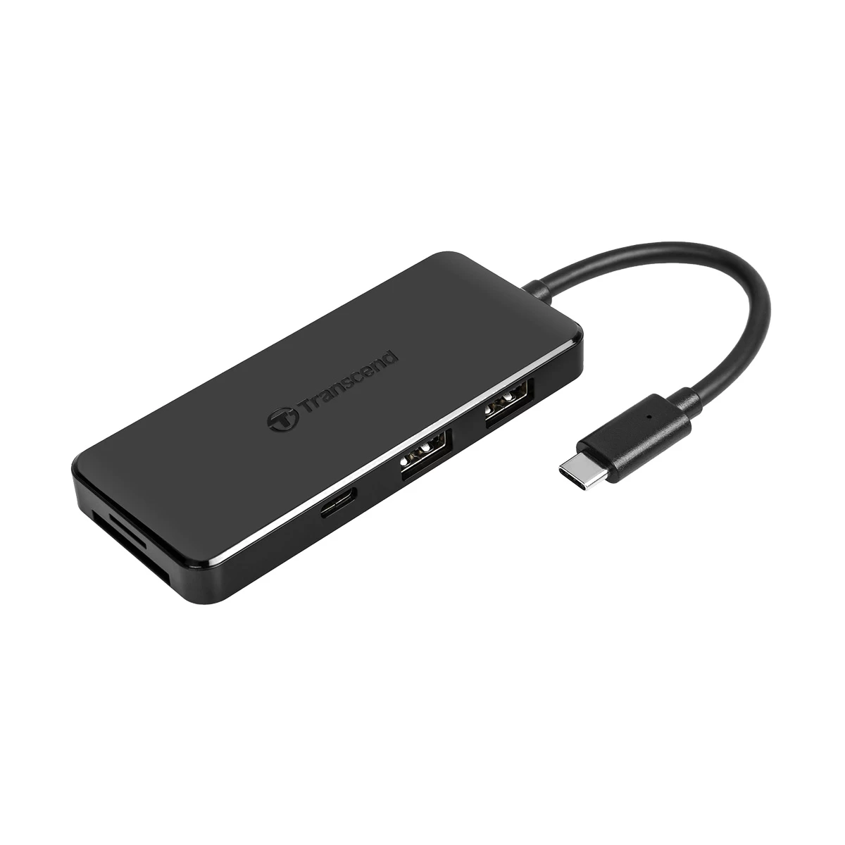 Transcend Type-C Male to SD, MicroSD, Dual Type-C & Dual USB Female Multi-Interface HUB # TS-HUB5C