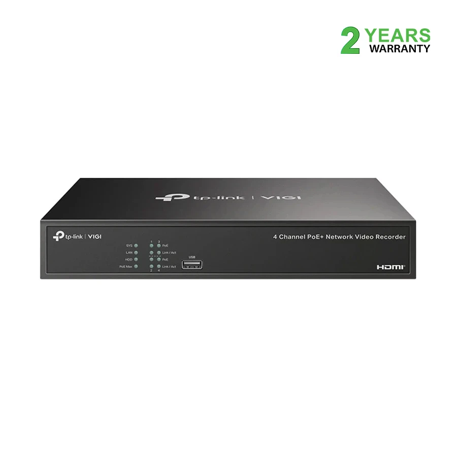 TP-Link VIGI NVR1004H-4P 4 Channel PoE+ 4K NVR