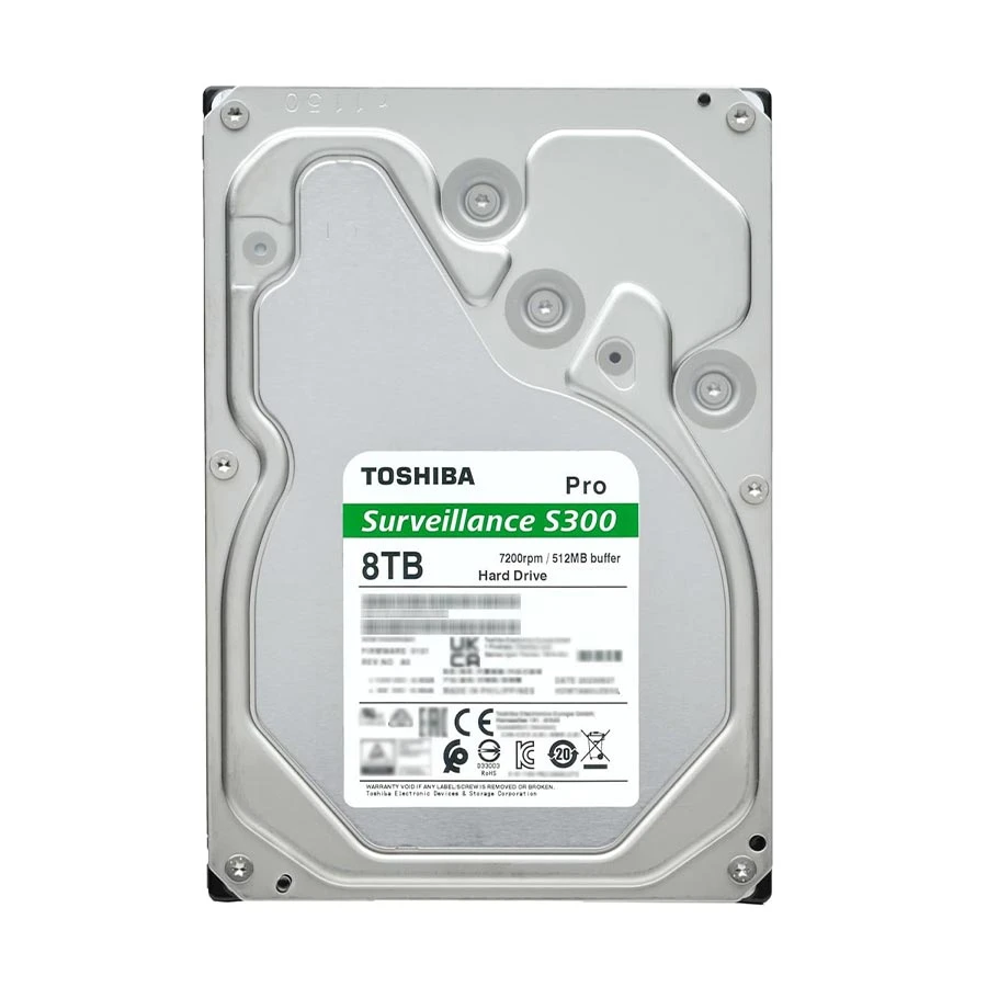 Toshiba S300 Pro 8TB 3.5 Inch SATA 7200RPM Surveillance HDD #MD10ADA800V