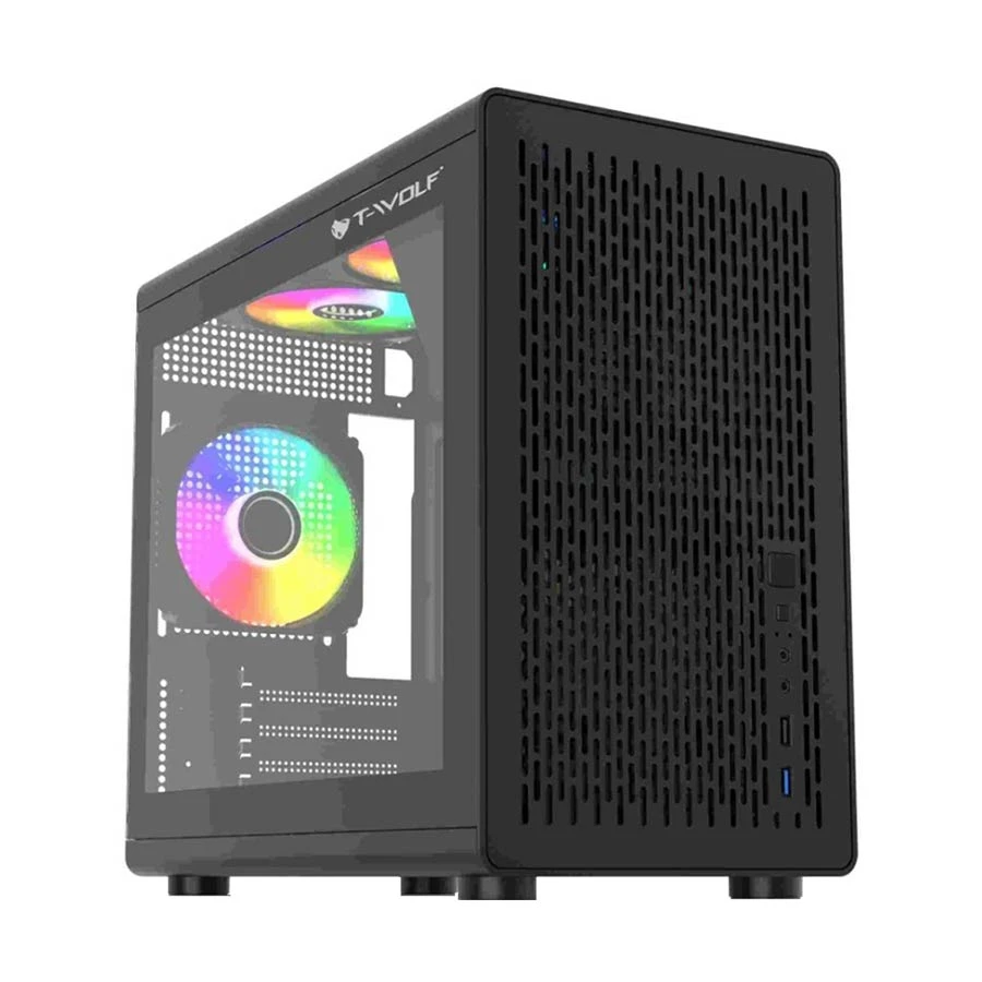 T-WOLF XPLENDER BH ARGB Mini Tower Micro-ATX Gaming Desktop Case