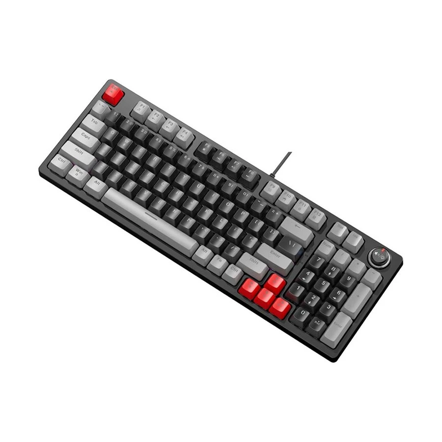 T-WOLF T50 RGB Wired ( Switch) Black & Gray Mechanical Gaming Keyboard