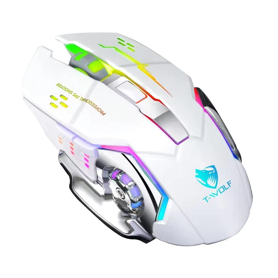 T-WOLF Q13 RGB Wireless Pearl Gaming Mouse