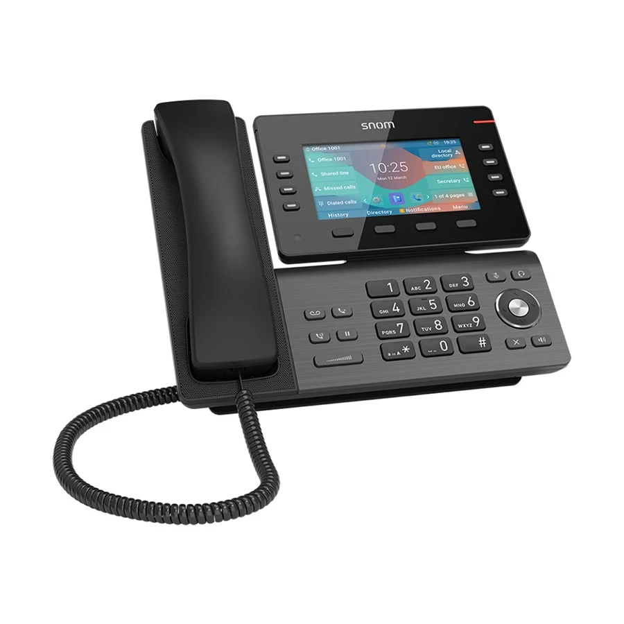 SNOM D862 8-SIP PoE Desk IP Phone Set without Adapter