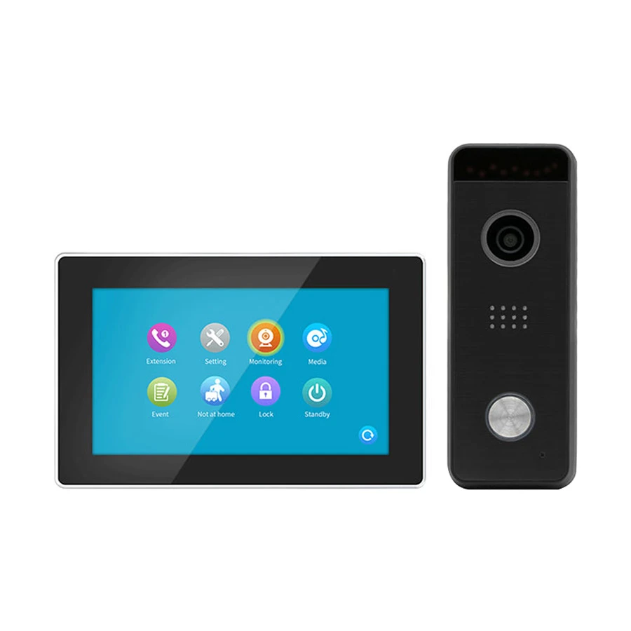 SmartX SX86121+SX84207B WiFi HD Video Doorbell & Door Phone with 10 Inch Display for Indoor