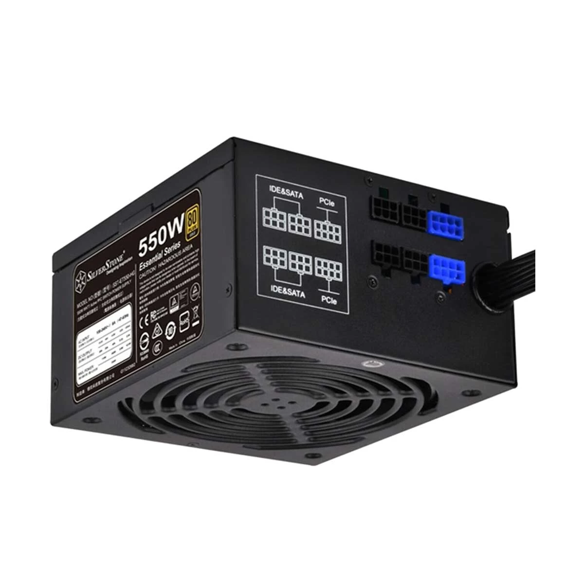 SilverStone ET550-HG Essential 550W Semi Modular 80 Plus Certified Power Supply #SST-ET550-HG V1.2