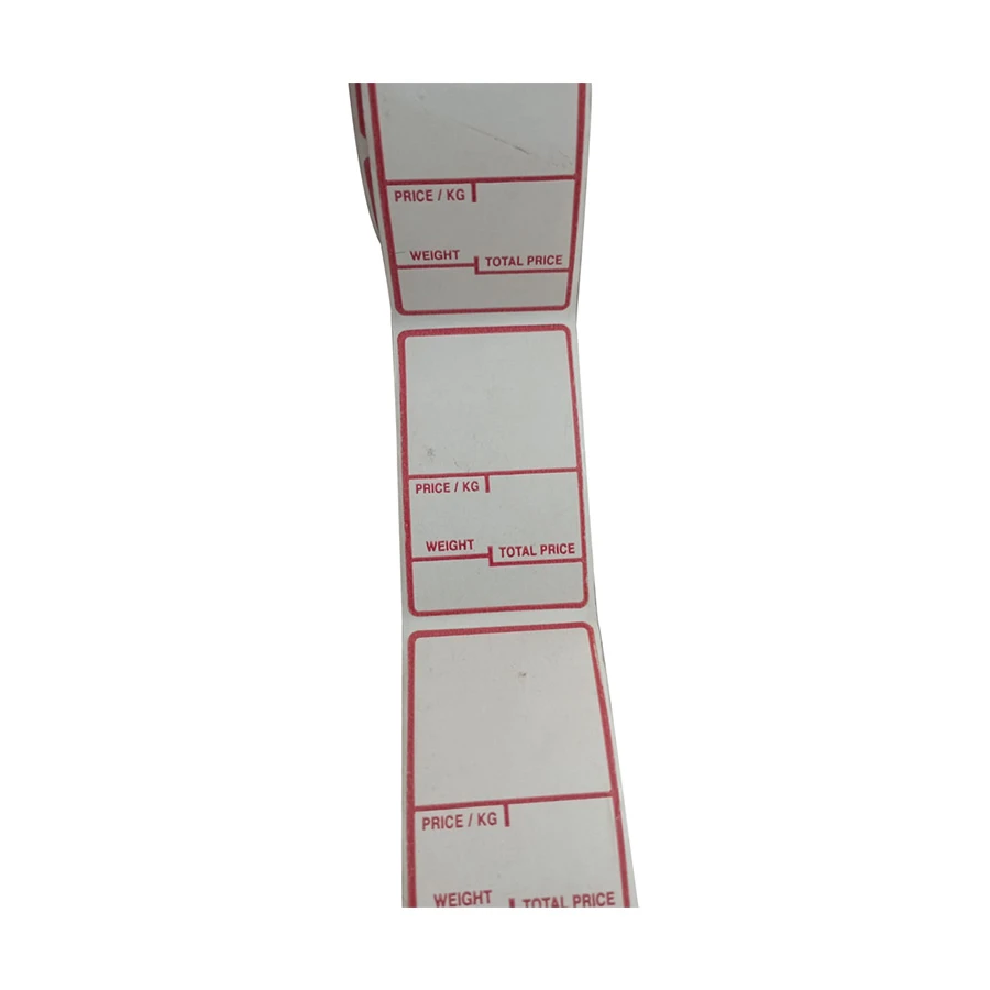 K2 60mm x 40mm, (2-inch x 1-inch) Weighing Label Scale Thermal Paper Roll (500 PCs)