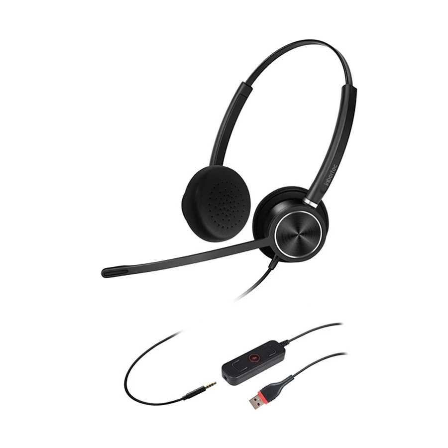 Inbertec C10DJU Duo USB & 3.5mm Jack Noise Cancelling Headphone